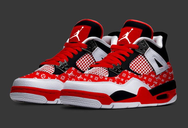 Another One For The Lux Collection! – The LV x Air Jordan 4 Gym Red 