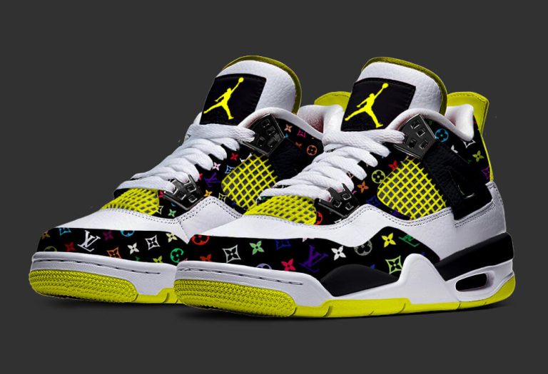 An Electrifying Collaboration! The Louis Vuitton x Air Jordan 4 Lightning