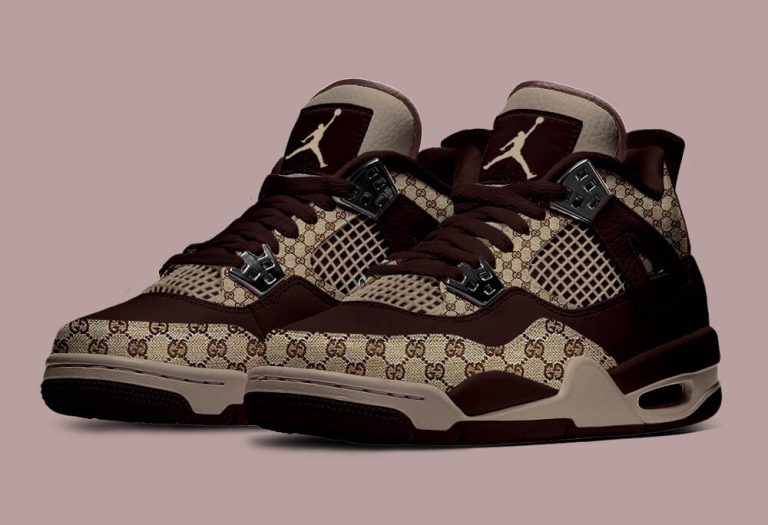 An Ultra Lux Option! -The Gucci x Air Jordan 4 Monogram Brown 