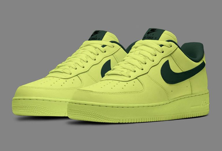 Just The Right Amount of Greens-Air Force 1 Low Neon Pine 
