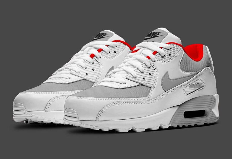A New Twist On A Classic-The Air Max 90 Reverse White University Red 